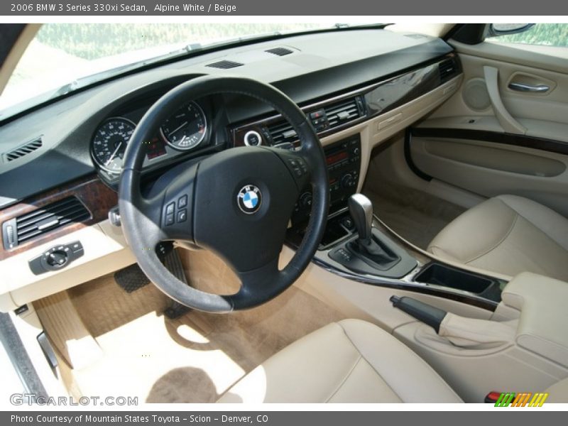 Alpine White / Beige 2006 BMW 3 Series 330xi Sedan