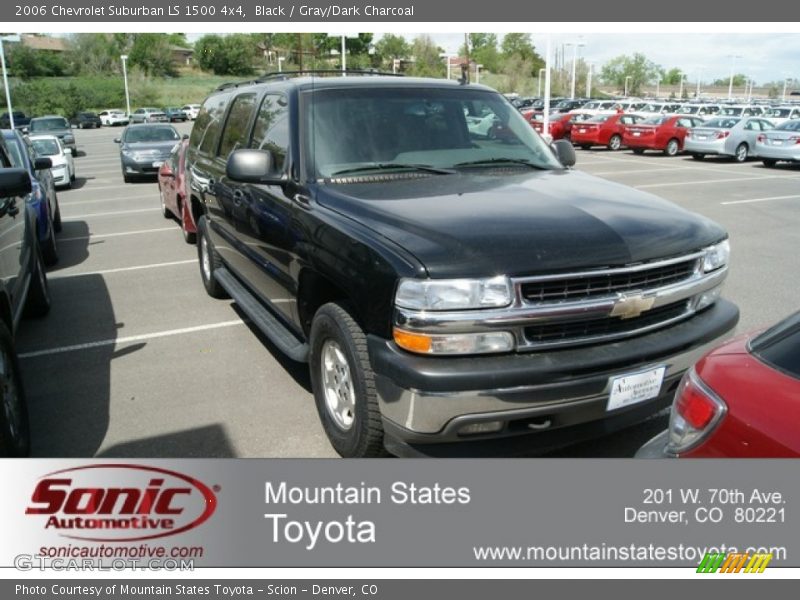 Black / Gray/Dark Charcoal 2006 Chevrolet Suburban LS 1500 4x4