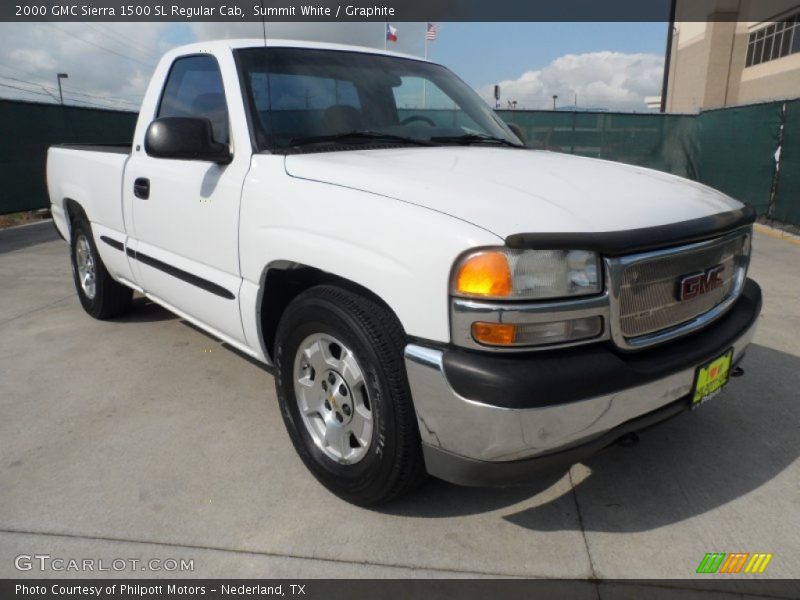 Summit White / Graphite 2000 GMC Sierra 1500 SL Regular Cab