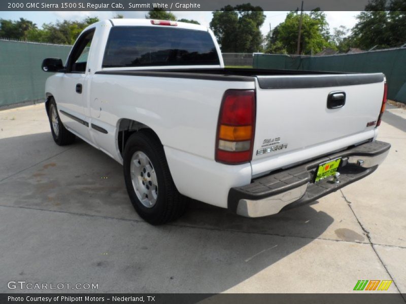 Summit White / Graphite 2000 GMC Sierra 1500 SL Regular Cab