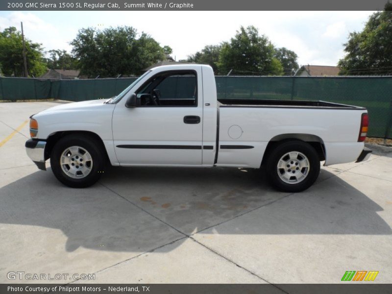 Summit White / Graphite 2000 GMC Sierra 1500 SL Regular Cab