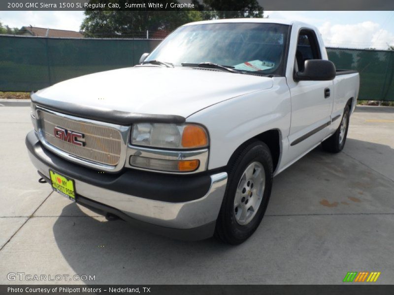 Summit White / Graphite 2000 GMC Sierra 1500 SL Regular Cab