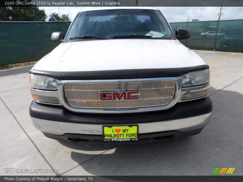 Summit White / Graphite 2000 GMC Sierra 1500 SL Regular Cab