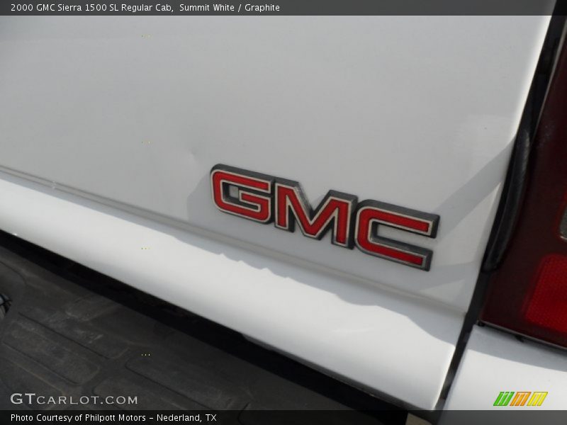 Summit White / Graphite 2000 GMC Sierra 1500 SL Regular Cab