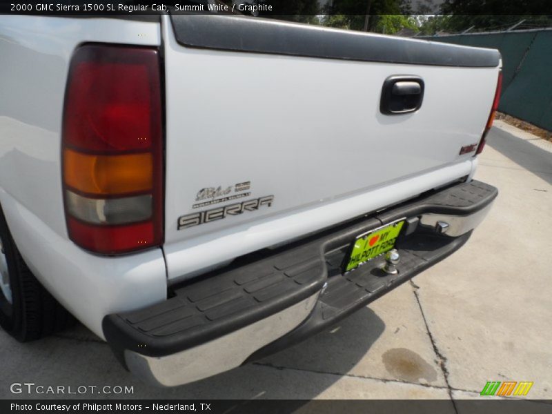 Summit White / Graphite 2000 GMC Sierra 1500 SL Regular Cab