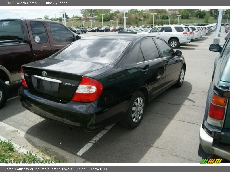 Black / Stone 2003 Toyota Camry LE