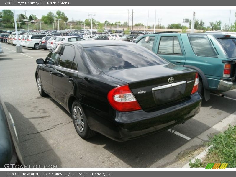 Black / Stone 2003 Toyota Camry LE