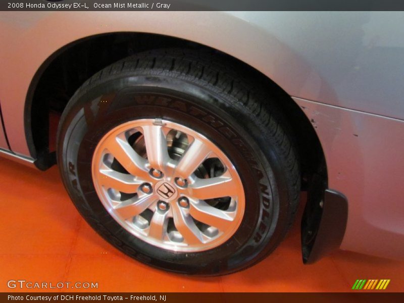 Ocean Mist Metallic / Gray 2008 Honda Odyssey EX-L