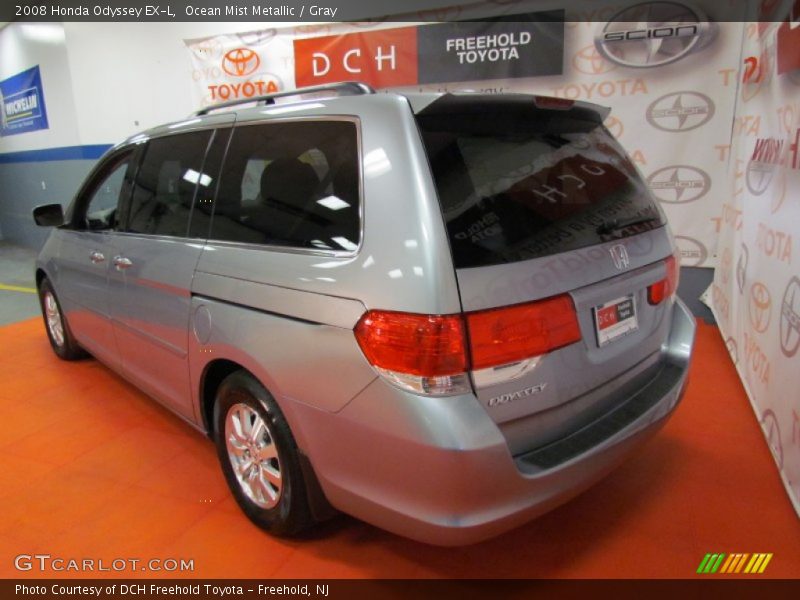 Ocean Mist Metallic / Gray 2008 Honda Odyssey EX-L