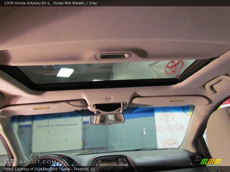 Ocean Mist Metallic / Gray 2008 Honda Odyssey EX-L
