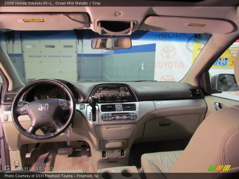 Ocean Mist Metallic / Gray 2008 Honda Odyssey EX-L