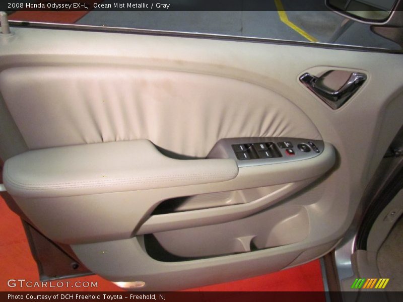 Ocean Mist Metallic / Gray 2008 Honda Odyssey EX-L