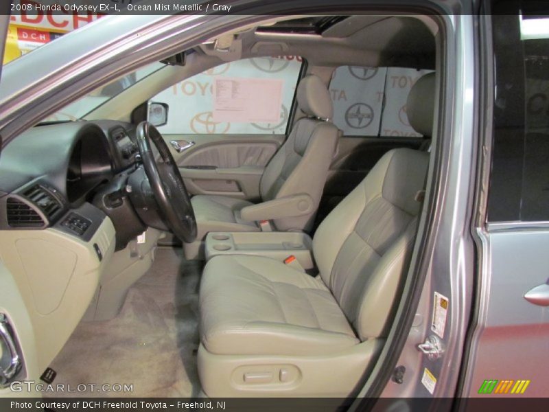 Ocean Mist Metallic / Gray 2008 Honda Odyssey EX-L