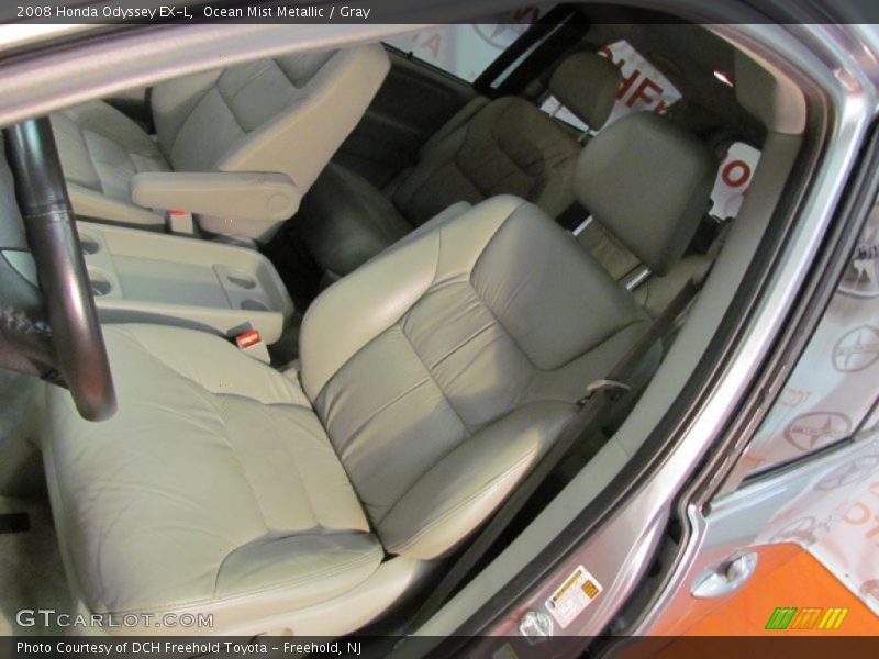 Ocean Mist Metallic / Gray 2008 Honda Odyssey EX-L
