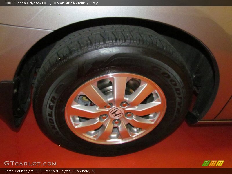 Ocean Mist Metallic / Gray 2008 Honda Odyssey EX-L