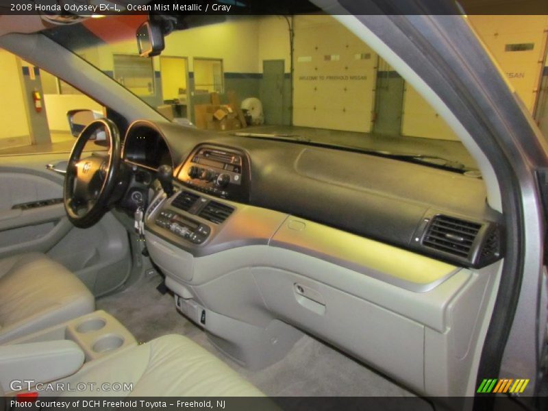 Ocean Mist Metallic / Gray 2008 Honda Odyssey EX-L