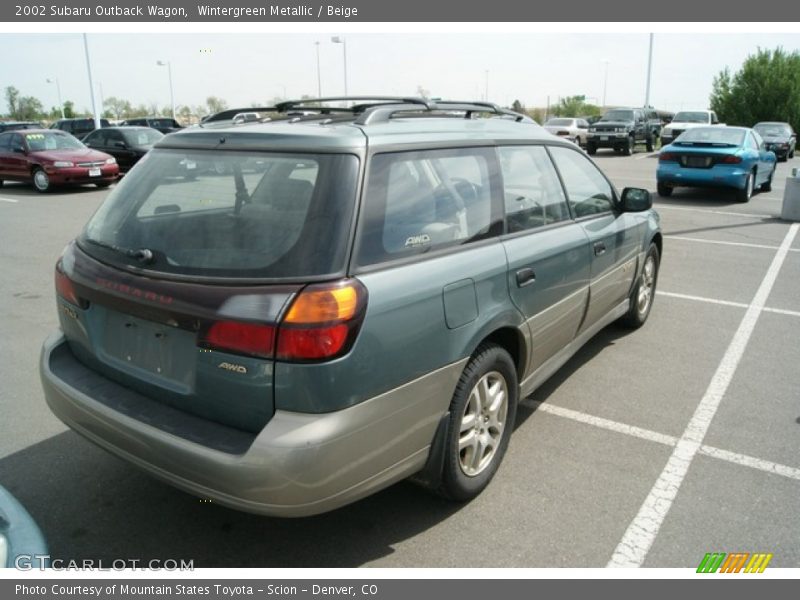 Wintergreen Metallic / Beige 2002 Subaru Outback Wagon