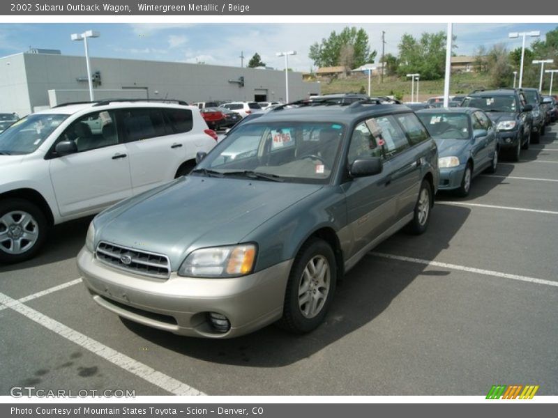 Wintergreen Metallic / Beige 2002 Subaru Outback Wagon