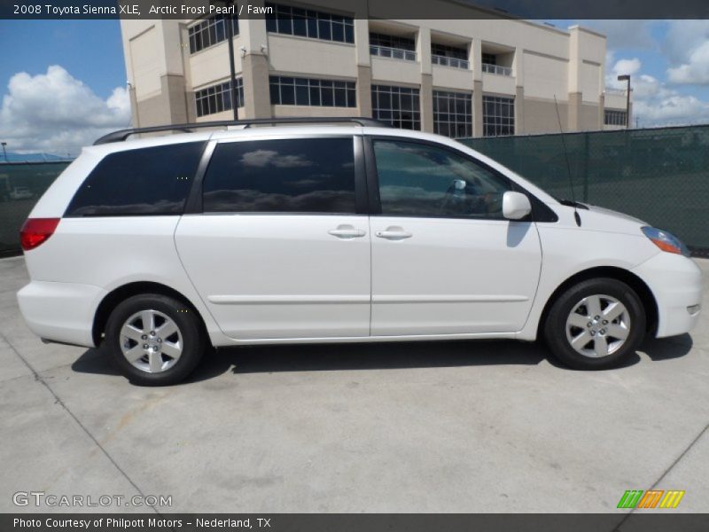 Arctic Frost Pearl / Fawn 2008 Toyota Sienna XLE