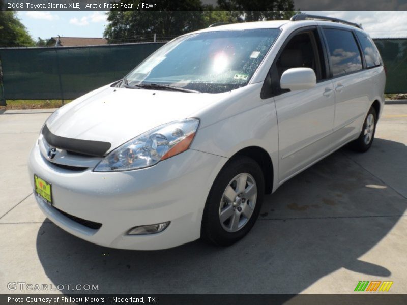 Arctic Frost Pearl / Fawn 2008 Toyota Sienna XLE