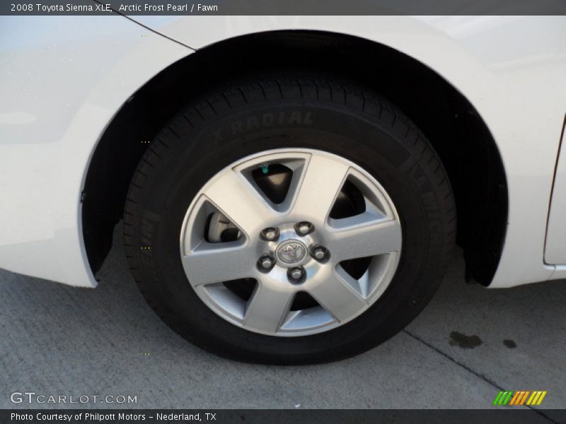 Arctic Frost Pearl / Fawn 2008 Toyota Sienna XLE