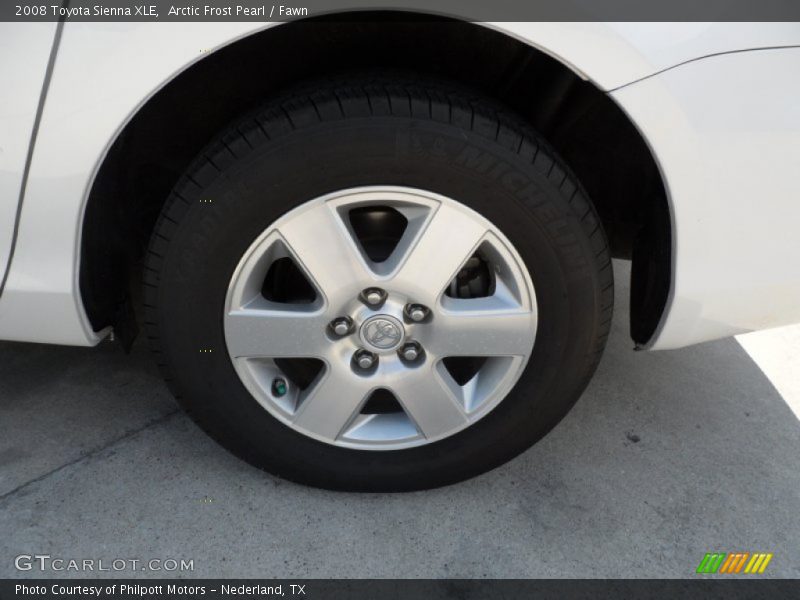 Arctic Frost Pearl / Fawn 2008 Toyota Sienna XLE