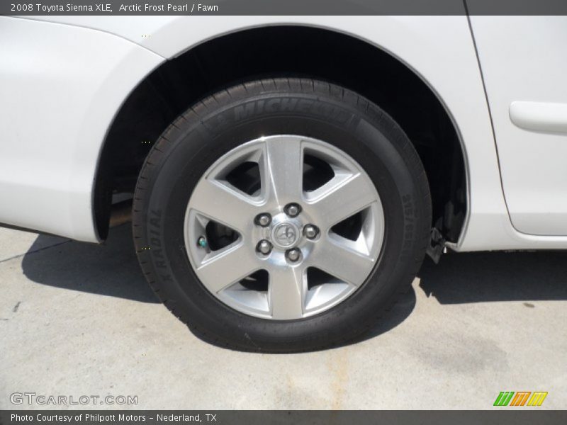 Arctic Frost Pearl / Fawn 2008 Toyota Sienna XLE