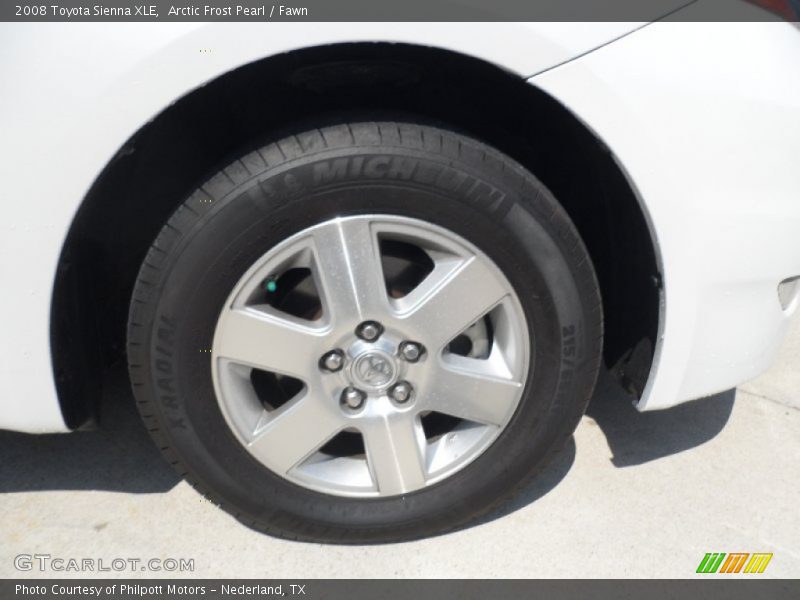 Arctic Frost Pearl / Fawn 2008 Toyota Sienna XLE