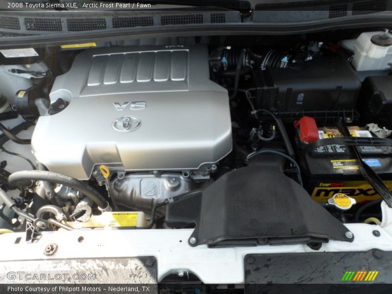Arctic Frost Pearl / Fawn 2008 Toyota Sienna XLE