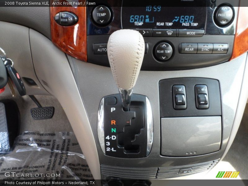 Arctic Frost Pearl / Fawn 2008 Toyota Sienna XLE