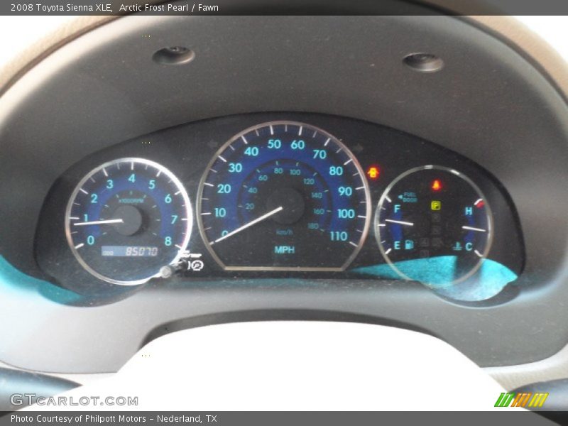 Arctic Frost Pearl / Fawn 2008 Toyota Sienna XLE