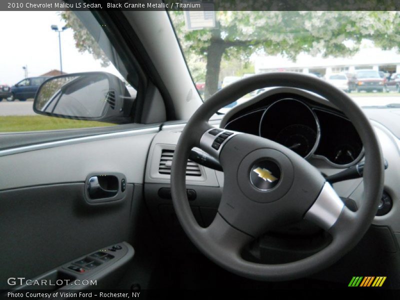 Black Granite Metallic / Titanium 2010 Chevrolet Malibu LS Sedan