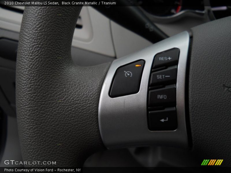 Black Granite Metallic / Titanium 2010 Chevrolet Malibu LS Sedan