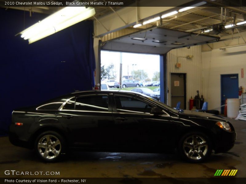 Black Granite Metallic / Titanium 2010 Chevrolet Malibu LS Sedan