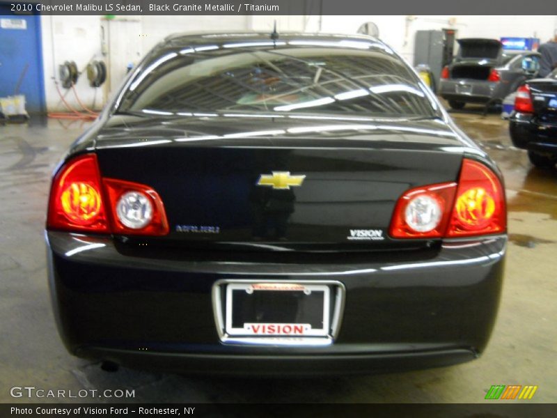 Black Granite Metallic / Titanium 2010 Chevrolet Malibu LS Sedan