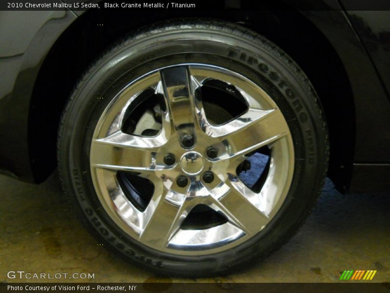 Black Granite Metallic / Titanium 2010 Chevrolet Malibu LS Sedan