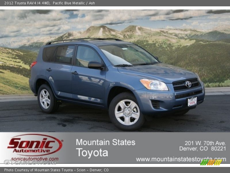 Pacific Blue Metallic / Ash 2012 Toyota RAV4 I4 4WD