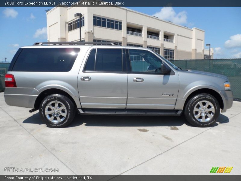Vapor Silver Metallic / Charcoal Black 2008 Ford Expedition EL XLT