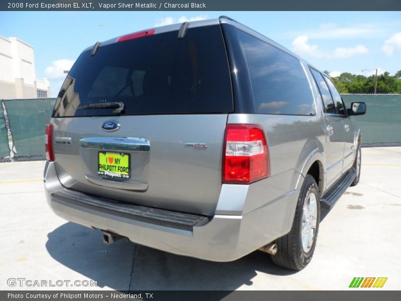 Vapor Silver Metallic / Charcoal Black 2008 Ford Expedition EL XLT