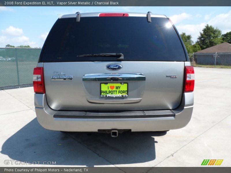 Vapor Silver Metallic / Charcoal Black 2008 Ford Expedition EL XLT