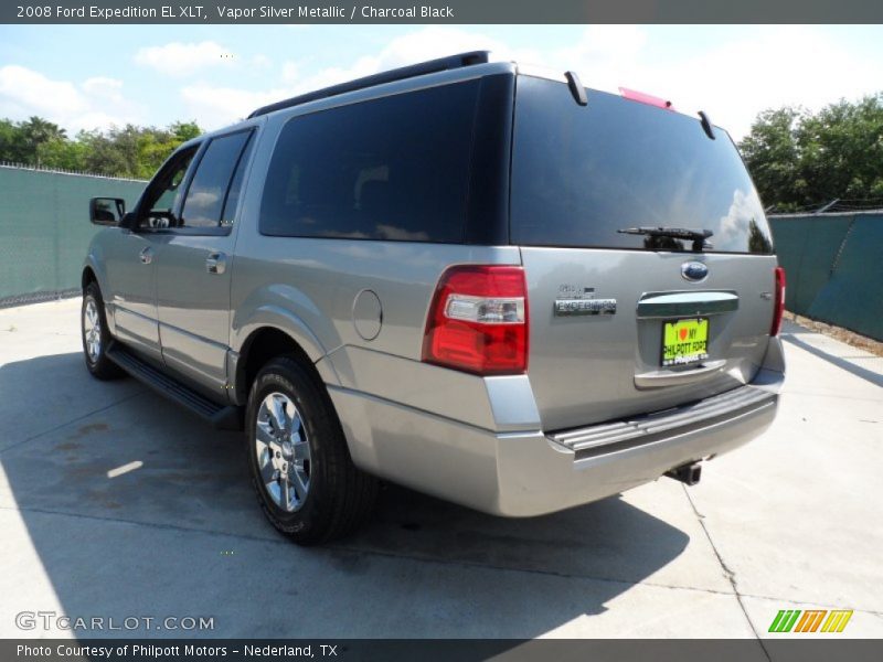 Vapor Silver Metallic / Charcoal Black 2008 Ford Expedition EL XLT