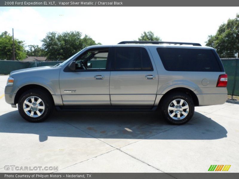 Vapor Silver Metallic / Charcoal Black 2008 Ford Expedition EL XLT