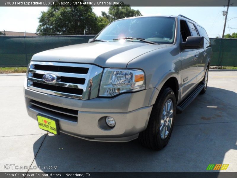 Vapor Silver Metallic / Charcoal Black 2008 Ford Expedition EL XLT