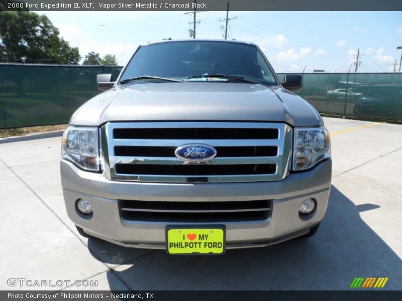 Vapor Silver Metallic / Charcoal Black 2008 Ford Expedition EL XLT
