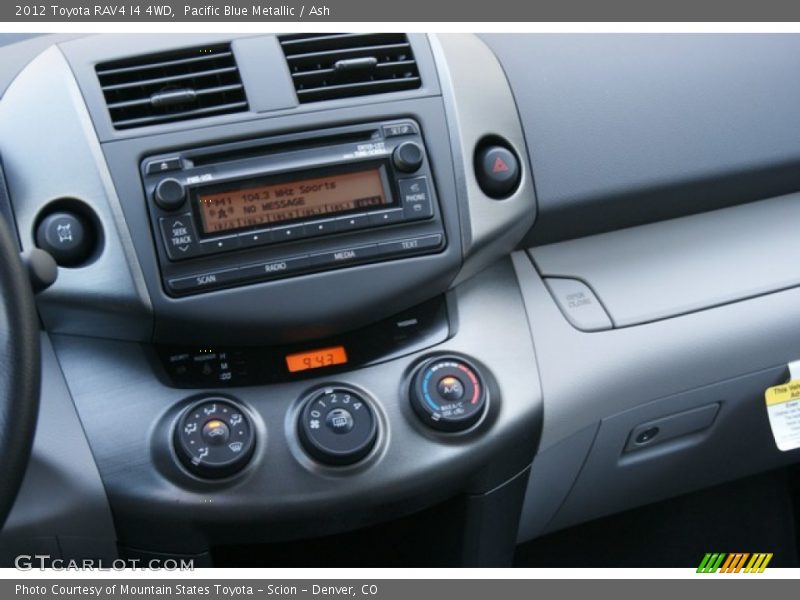 Pacific Blue Metallic / Ash 2012 Toyota RAV4 I4 4WD