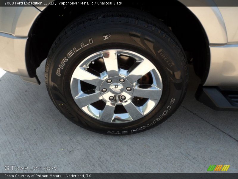 Vapor Silver Metallic / Charcoal Black 2008 Ford Expedition EL XLT