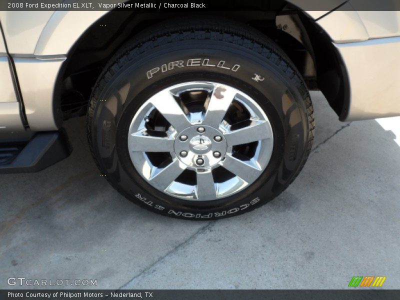 Vapor Silver Metallic / Charcoal Black 2008 Ford Expedition EL XLT