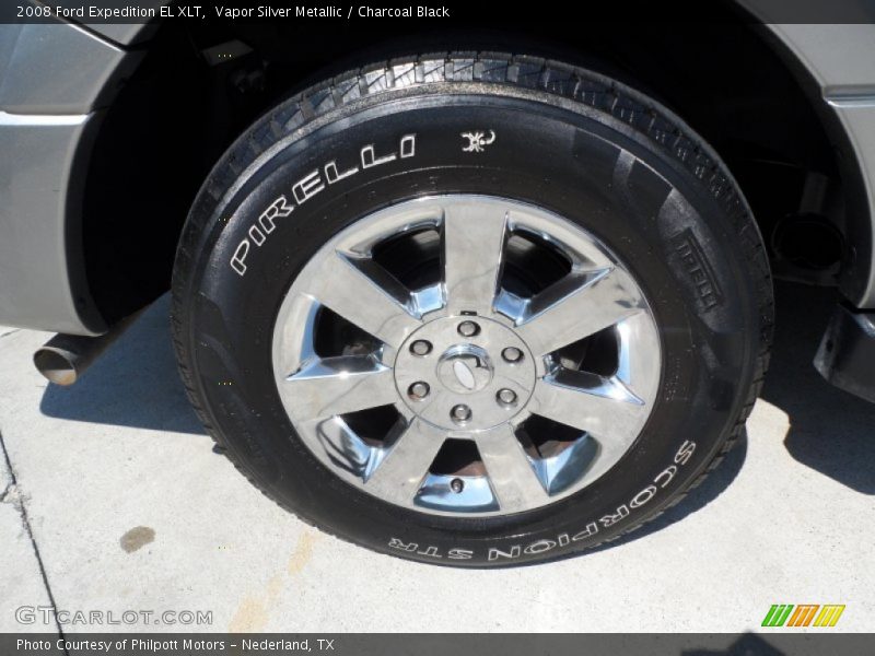 Vapor Silver Metallic / Charcoal Black 2008 Ford Expedition EL XLT