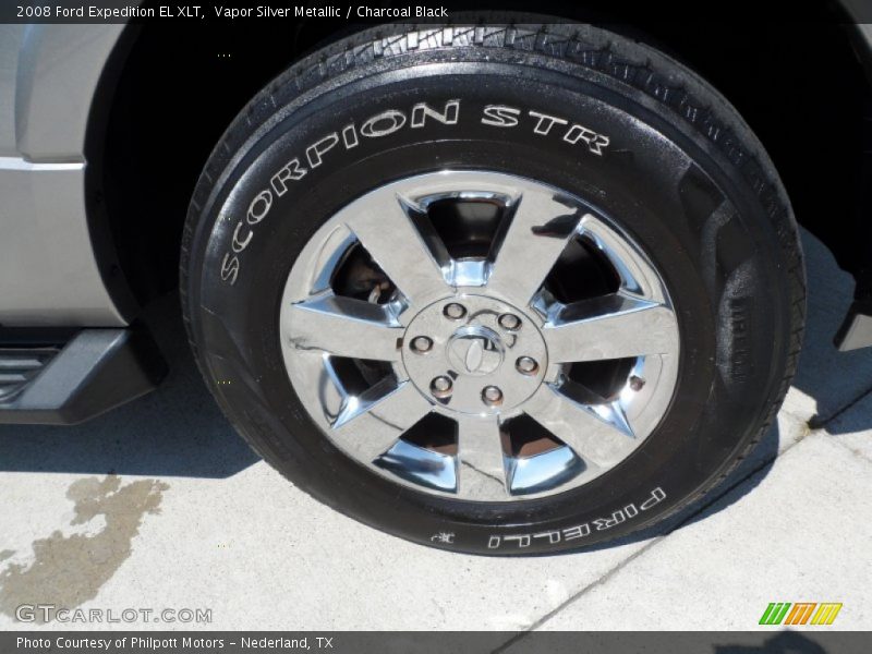 Vapor Silver Metallic / Charcoal Black 2008 Ford Expedition EL XLT