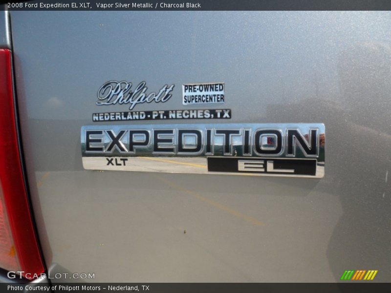 Vapor Silver Metallic / Charcoal Black 2008 Ford Expedition EL XLT